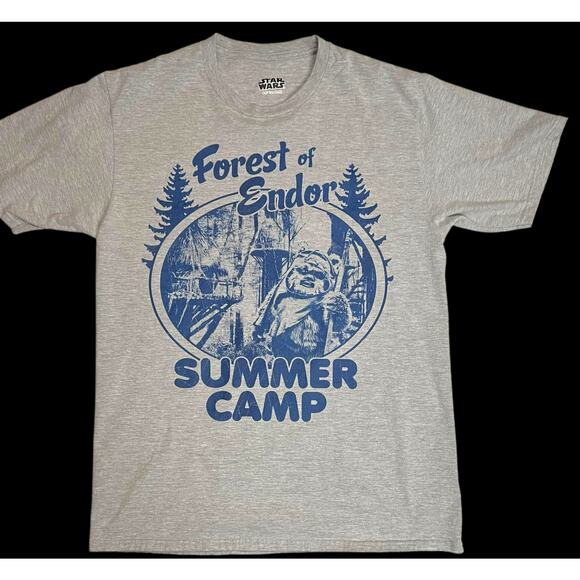 Star Wars Forest of Endor Summer Camp Ewoks Wicket Graphic T-Shirt - Picture 5 of 9